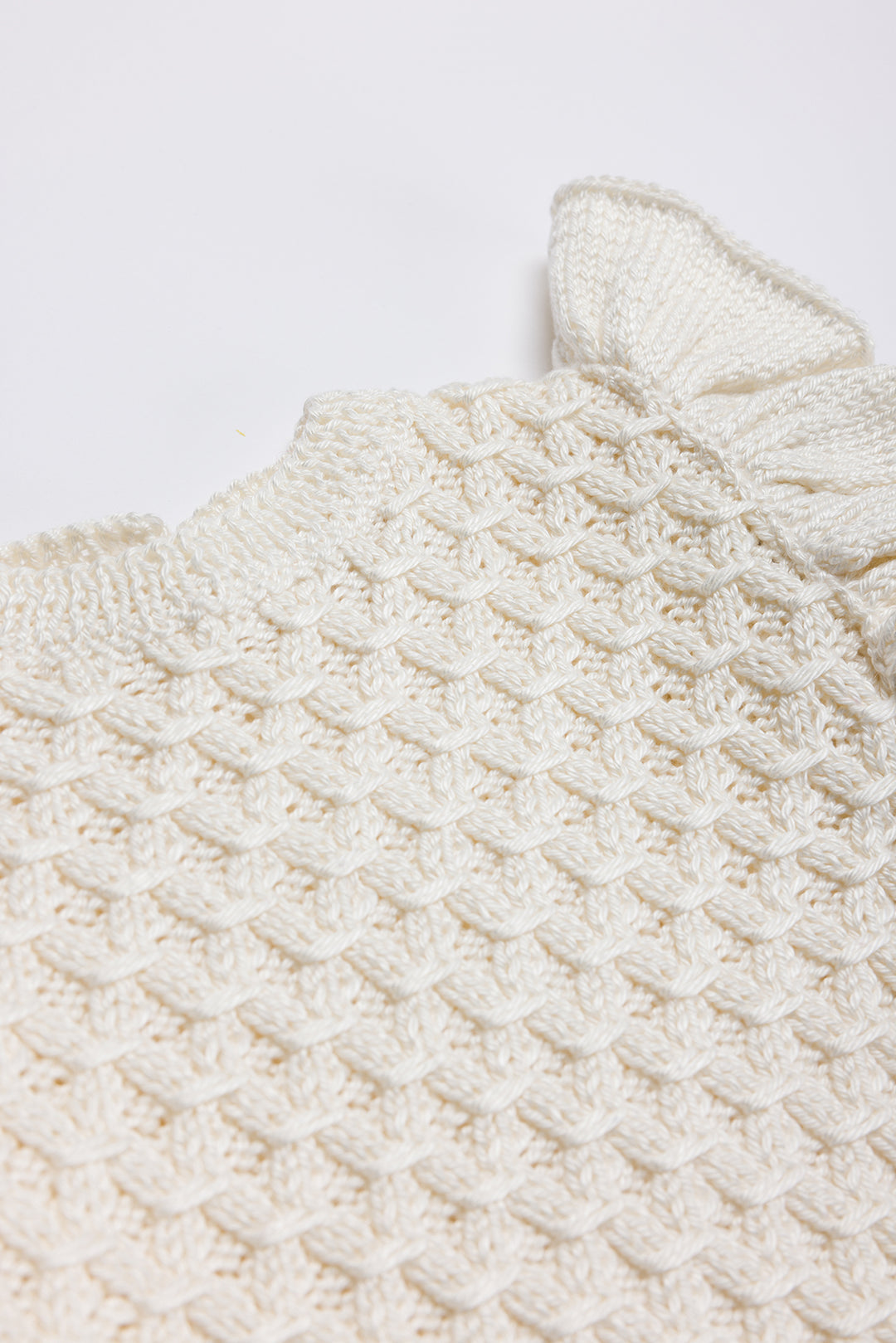 Frill Sweater Vest (mercerized cotton)