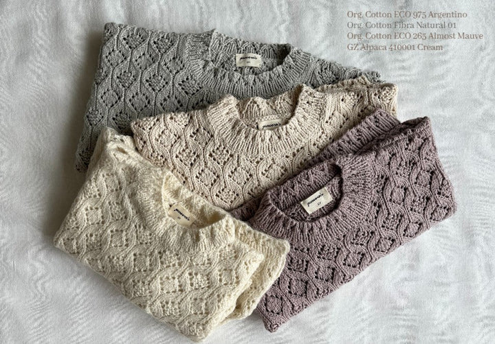 Diamond Cotton Pullover -Natural in stock